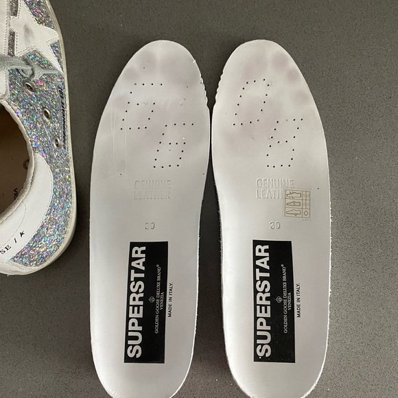 Sold: Golden Goose Superstar silver glitter - Picture 4 of 14